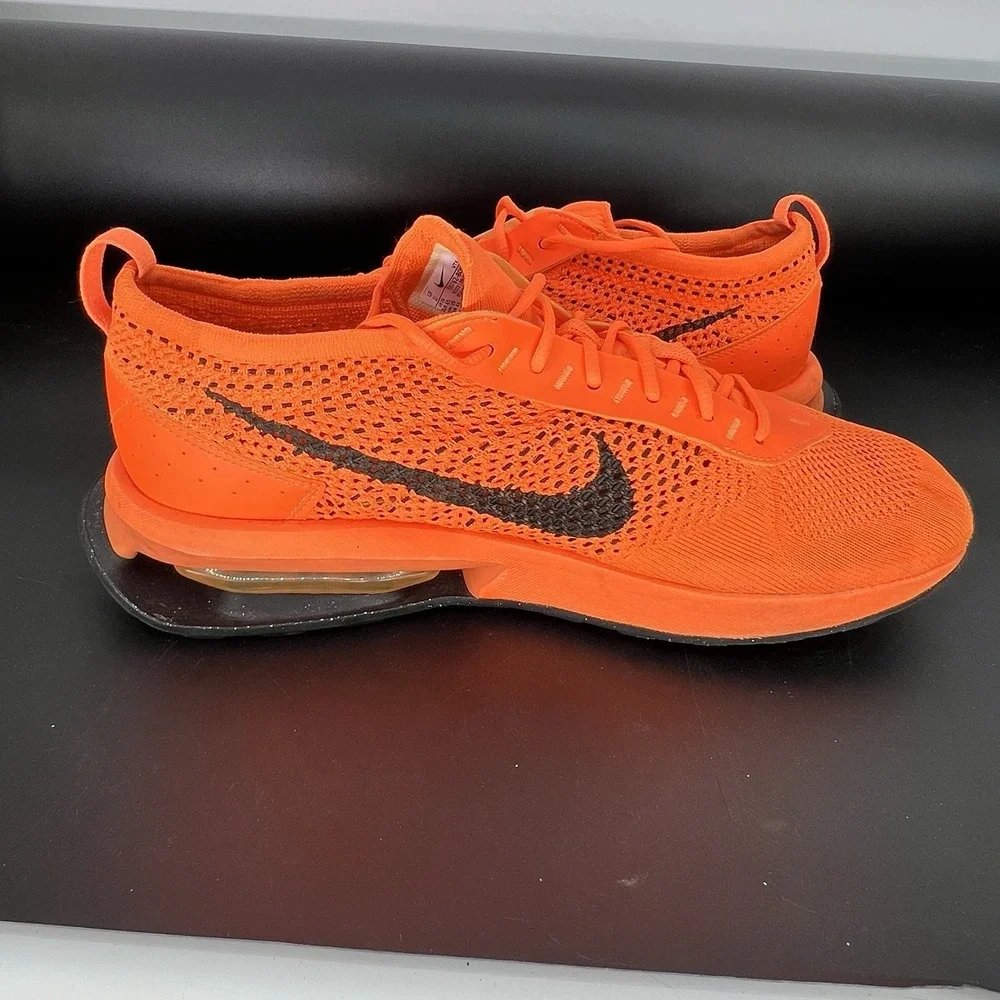 Nike Air Max Flyknit Racer Shoes Mens Size 11 Total Orange Running Sneakers‎